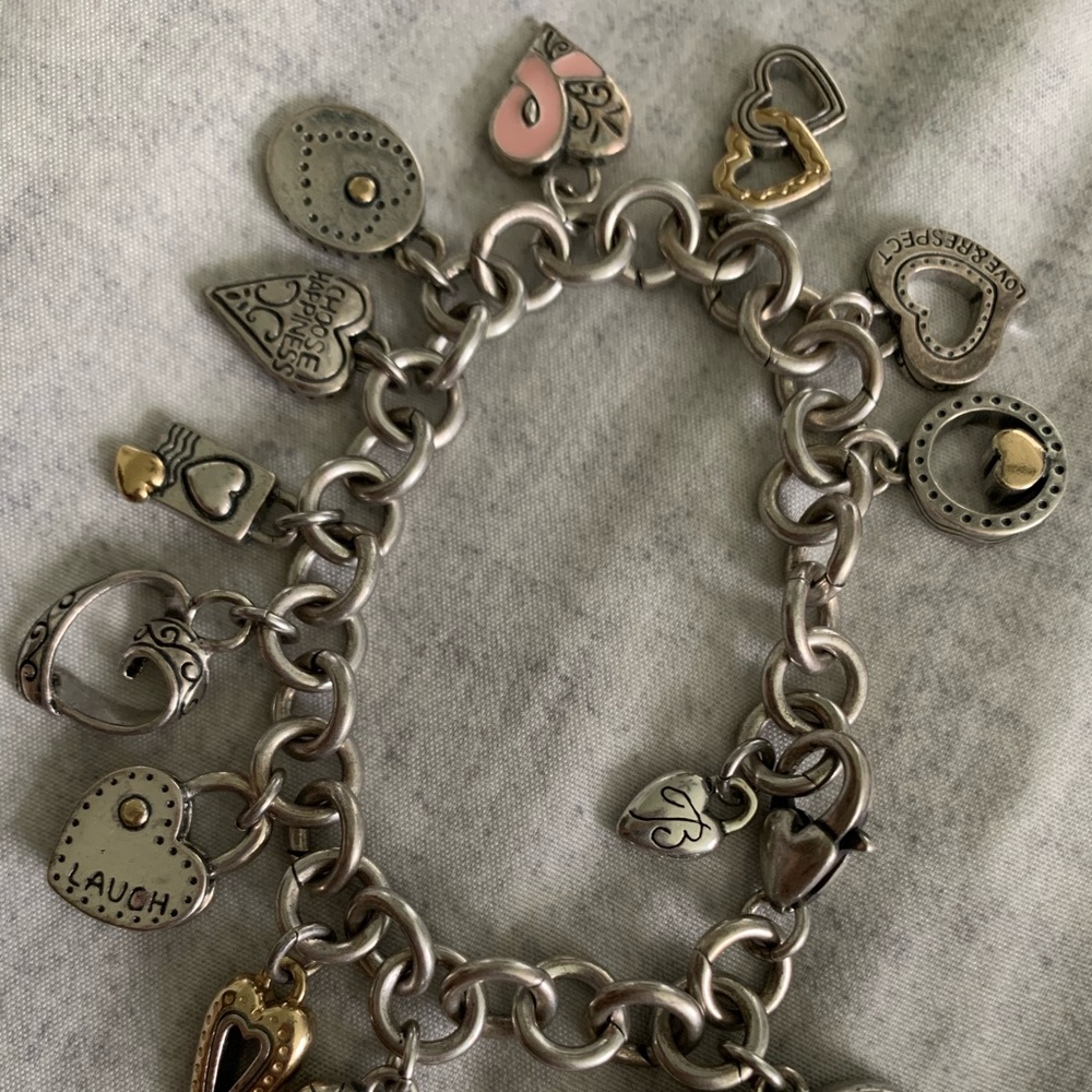 Brighton silver Power of Pink Charm Watch